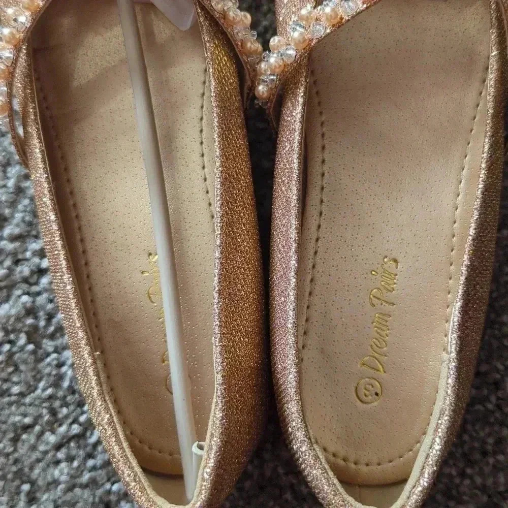 Dream pairs kids Rose Gold glitter Shoes - Picture 7 of 10